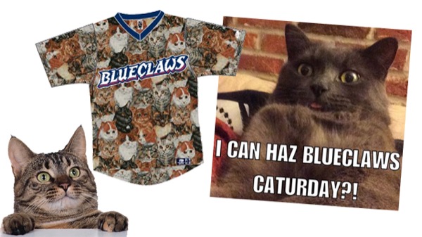 BlueClaws CATurday – Take Your Cat Out To The Ball Game! Details HERE!