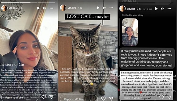 Model And Bachelor Star Victoria Fuller Roasted Over Missing Cat